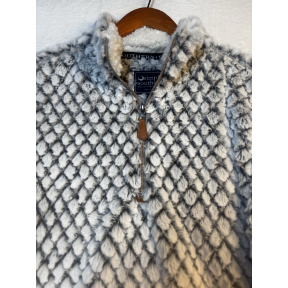 Simply Southern Medium Sweater Pullover  Half‎ Zip Long Sleeve Soft Warm Boho